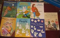 DOVER BOOKS - SET OF 7 - COLORING, ACTIVITY, PIANO BOOK