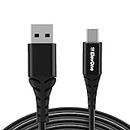 ElevOne Unbreakable 2A Fast Charging 1m Micro USB Cable for Smartphones, Tablets, Laptops & other Micro USB devices, 480Mbps Data Sync (ECM-1 Black)