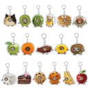 Cute Food Keyring Simple Cell Phone Anti-lost Lanyard Accessories for Women Girl