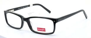 WRANGLER W124 BLK Black Rectangular Mens Full Rim Eyeglasses Frames 54-17-145