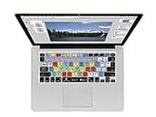 Photoshop Keyboard Cover - Funda para Teclado Photoshop (disposición Alemana, Muestra los Principales accesos directos, Calidad y Velocidad ilimitadas, para MacBook Air 12 y Pro 2008), Color Negro