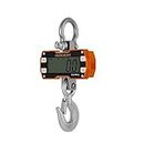 Klau 2000kg 4000 lb Heavy Duty Crane Scale Industrial Hanging Scales LCD Display with Remote Orange for Home Farm Factory Hunting