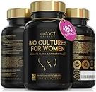 Advanced Probiotics for Women | Scientifically Formulated Vaginal Probiotics, Intimate Flora & UTI | Crafted with 3 Billion Bacterial Cultures - 100 Billion CFU/g Source | Made in UK (180 Capsules)
