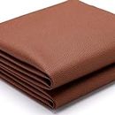 K-Musculo Vinyl Fabric, Marine Faux Leather Upholstery, for Upholstery Crafts, DIY Sewings, Sofa, Handbag, Earrings, Hair Bows Decorations (Brown 54'' X 108'' inch 3Yd)