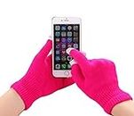 I-Sonite (Hot Pink) Universal Unisex One Size Winter Touchscreen Gloves for Nokia Lumia 530
