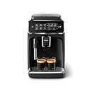 PHILIPS Series 3200 Fully automatic espresso machines, 4 Beverages, Classic Milk Frother, Intuitive Touch Display, 100% ceramic grinders, My Coffee Choice, AquaClean filter, Glossy Black (EP3221/40)