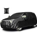 SUV Car Cover Waterproof Heavy-Duty Full Outdoor Exterior Covers Sun Rain Dust Protection with Mirror Caps and Windproof Straps, Fit SUV Length up to 485cm