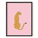 Haus and Hues Cheetah Print Wall Decor Pink Poster - By | Pink Posters for Room Aesthetic Blush Pink Wall Decor Cheetah Wall Decor Pink Cheetah Print Pink Wall Art Blush Wall Decor UNFRAMED 12” x 16”
