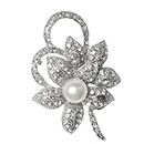 SYGA Brooch Pin Fashion Crystal Rhinestone Jewellery Pin Vintage Accessories Decoration Clothing Bouquet Brooches for Women Girl- S28