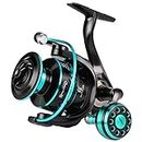 Sougayilang Spinning Reels Light Weight Ultra Smooth Powerful Fishing Reels Blue 5000