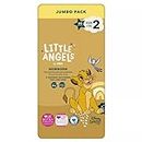 Little Angels Size 2 Nappies Newborn Disney Jumbo 60 Pack
