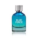 Blue Force Eau De Parfum For Him 100ml by Maryaj Perfumes - Dynamic Citrus Symphony, Aromatic Spice, Woody Amber Fusion - Bold, Fresh, Masculine Fragrance for Confident Men