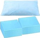 Dr. Care 10Pcs Medical Disposable Pillowcases, Travel Disposable Pillowcases, Single Use Pillowcase, Non-Woven Fabric for Hospital, Hotel, Home, Dorm, Bedding Supplies (Blue)