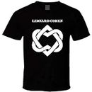 Leonard Cohen 2 Men T Shirt Black