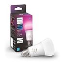 Philips Hue Smart 75W A19 LED Bulb - White and Color Ambiance Color-Changing Light - 1 Pack - 1100LM - E26 - Indoor - Control with Hue App - Works with Alexa, Google Assistant and Apple Homekit
