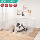 8/10/12/14 Panels Pet Playpen Portable Dog Puppy Exercise Cage Play Fence Door