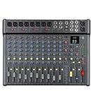 Weymic C-series Professional Mixer for Recording DJ Stage Karaoke Music Application w/ 99 DSP Effect USB Drive for Computer Recording Input, XLR Microphone Jack, 48V (C-16-Channel)