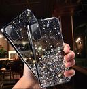 Glitter Case For Samsung S20 S21 S22 S24 S23 A14 A12 Clear Gel Soft Phone Cover