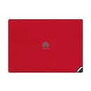 GADGETS WRAP Premium Vinyl Laptop Decal Top Only Compatible with Huawei Matebook X Pro - Leather Red