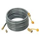 YaeGarden 12FT/24FT 3/8 Inch ID Natural Gas Grill Hose with Quick Connect Propane Gas Hose Assembly for Low Pressure Appliance -3/8 Female Pipe Thread x 3/8 Male Flare Quick Disconnect - CSA Certified (24ft)