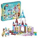 LEGO Disney Princess Creative Castles​, Toy Castle Playset with Belle and Cinderella Mini-Dolls and Bricks Sorting Box, Travel Toys for Kids, Girls and Boys Aged 6+ 43219