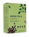 Fine USA Green Tea & Coffee | Clean Energy & Focus | Boost Metabolism | Catechins & Chlorogenic Acid | Non-GMO | Drink Hot or Iced | 1.5g ✕ 30 Instant Packets