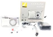 [CASI COMO NUEVA] Cámara digital compacta Nikon COOLPIX S3700 20,1 MP plateada con caja
