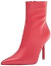 Steve Madden Women's Elysia Fashion Boot, Red Leather, 8