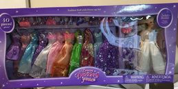 Dream Dazzlers 40 pieces Fashion Doll with Dress -Up Set (New)