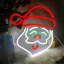 Su misura personalizzata Happy Christmas albero di Santa Neon insegna luce led