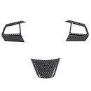 ITrims Car Accessories Cover for Cadillac CTS 2008-2013 Accessories Interior Center Console Button Cover Trim Auto Styling Decoration Sticker ABS Carbon Fiber 3PC