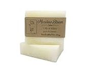 Hunter Cattle Co. Meadow Bloom Tallow Bar Soap - Unscented 2 Pack - Made with All Natural 100% Grass Fed Tallow Handmade Soap Bar - Great for Face or Body Soap