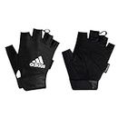 adidas Men's Essential Adjustable Gloves - White Weight Lifting, Black, L