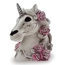 Gothic Unicorn Skull Piggy Bank- Sugar Skull Home Decor Unicorn Skeleton Statue Adult Gift Halloween Day of The Dead