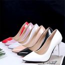 Shallow Mouth Women's Shoes Pointed Toe All-match Patent Leather Women's Shoes 