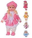 Taniry® Cute Looking Musical Rhyming Babydoll, Laughing and Talking Doll, Singing Soft Push Stuffed Baby Girl Toy for Kids, Big Stroller Dolls
