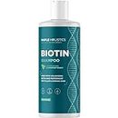Volumizing Biotin Shampoo for Thinning Hair - Thin Hair Shampoo with Peppermint Argan and Essential Oils for Hair Care - Vegan Sulfate Free Shampoo for Damaged Dry Hair Paraben and Cruelty Free (Mint)