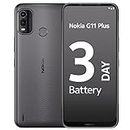 Nokia G11 Android 12 Smartphone, Dual SIM, 3-Day Battery Life, 4GB RAM + 64GB Storage, 50MP Dual AI Camera | Charcoal Grey
