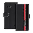 for Nokia Lumia 550 Flip Cover, Magnetic Buckle Multicolor Business PU Leather Phone Case with Card Slot, for Nokia Lumia 550 4.7 inches