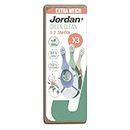 Jordan ® | Step 1 Green Clean | Nachhaltige Babyzahnbürste für das Alter von 0-2 Jahren | Extra weiche Borsten auf Biobasis, 84% recycelter Griff, weicher Beißring | 3er-Pack
