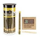 King Palm Slim Size Cones - 20 Cones Per Tube - Squeeze & Pop Pre Rolls - Organic Flavored Pre Rolled Cones - King Palm Flavors Pre Rolls - (Banana Cream)