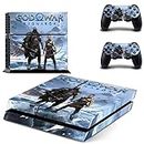 TCOS TECH PS4 Skin Protective Wrap Cover Vinyl Sticker Decals for Playstation 4 Fat Version Console and Dual Shock 4 Sticker Skins PS4 Fat Skin Console and Controller (God of War Ragnarok)