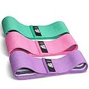 CFX Resistance Bands 3 Sets, Premium Exercise Loops with Non-Slip Design for HIPS & Glutes, 3 Resistance Level Workout Booty Bands for Women and Men, Best for Home Fitness, Yoga, Pilates