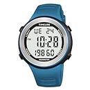 Sports Waterproof Pedometer Watch for Walking No Charging, No App Connection, with EL Backlight. Simple, Practical Choice for Mobile-Free Fitness Enthusiasts TIMEURE-2308 (Blue)