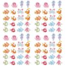  240 Pcs Hawaiian Accessories Small Fish and Crab Cell Phone Ornament Charm