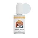 Oslo Home Porcelain + Appliance Touch Up Paint, 1oz Arctic White High-Gloss Finish, Made in USA, w/ Brush in Bottle, Self-Priming, for Appliances + Bathroom Fixtures, Sinks, Tile, Metal & More