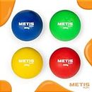 METIS Play Junior Shot Put | Pack of 4 | 200g - 600g | Vibrant Colours - Indoor/Outdoor Track & Field Sports Equipment (200g)