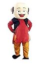 Kkalakriti Nylon Motu Cartoon Mascot Costume For Adult/Events And Birthday Party Dress - Free Size, Multicolor