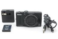 [CASI COMO NUEVA con cargador] Cámara digital Nikon COOLPIX S8200 negra 16,1 MP de JAPÓN