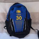 Stephen Curry Backpack Golden State Warriors Blue Yellow NBA 30 School Outdoor